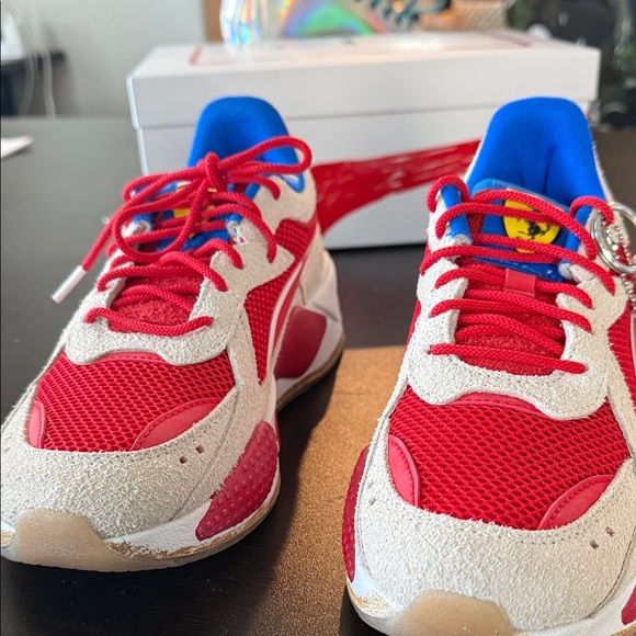 Puma Ferrari RS-X Sneakers in Red and Blue main image 2